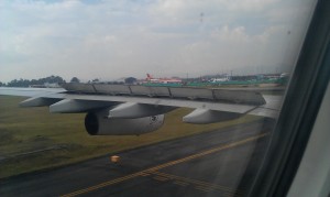 Arriving at El Dorado Airport. Feels like home already!